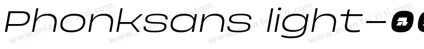 Phonksans light字体转换